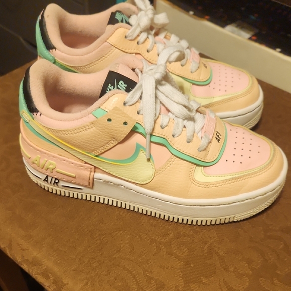 Nike Shoes - Nike Air Forces Low Pastel Sneakers